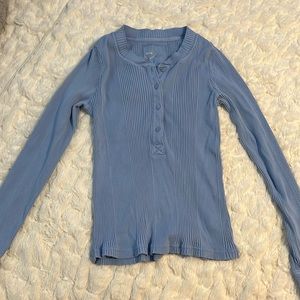 Aerie Fireside Long Sleeve Henley T-shirt